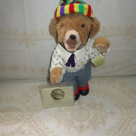 Rare 1987 House of Nisbet  Little Brown Bear Signed by Worth Gruelle in Pen